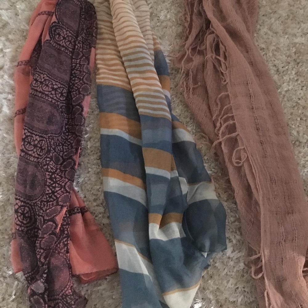 3 scarves set